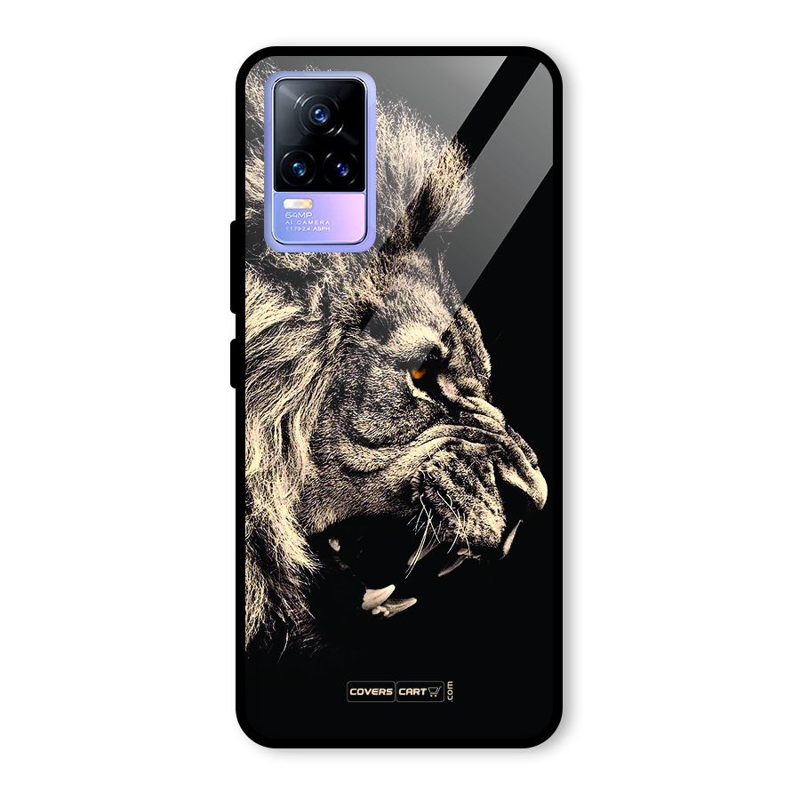 Roaring Lion Glass Back Case for Vivo Y73