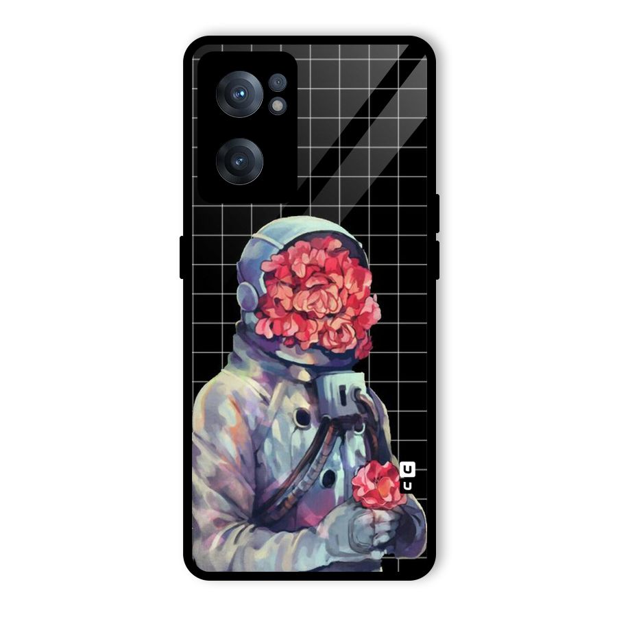 Robot Rose Glass Back Case for OnePlus Nord CE 2 5G