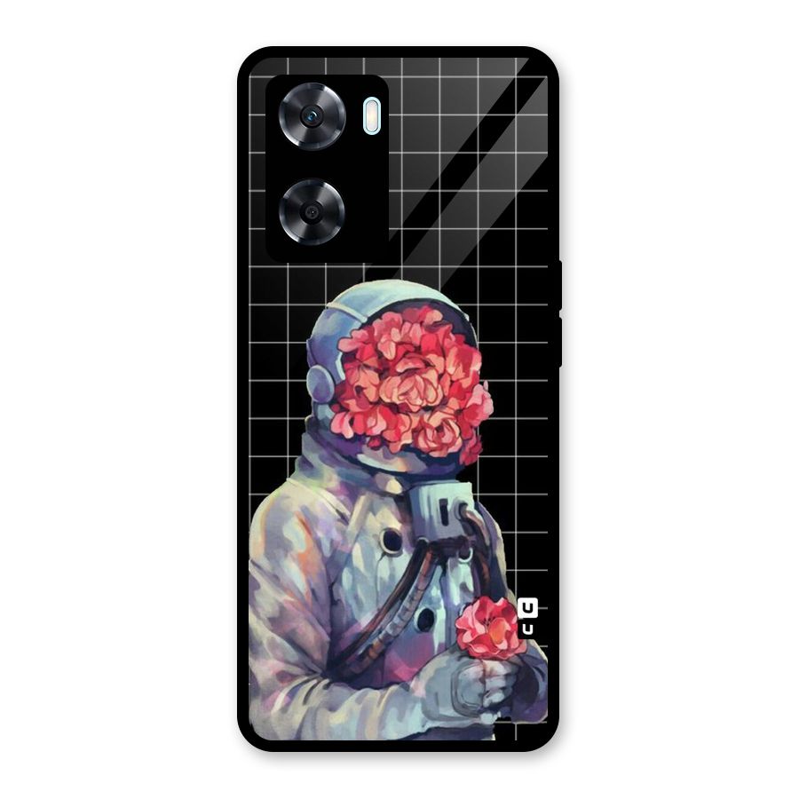 Robot Rose Glass Back Case for Oppo A77