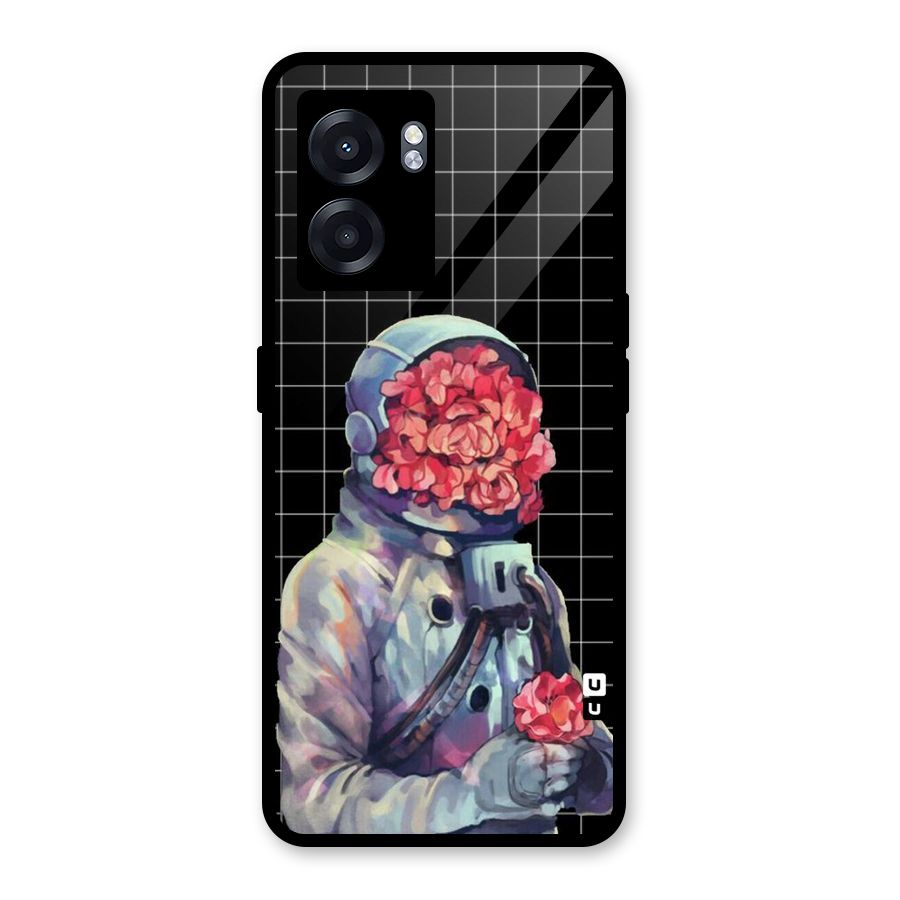 Robot Rose Glass Back Case for Realme Narzo 50 5G