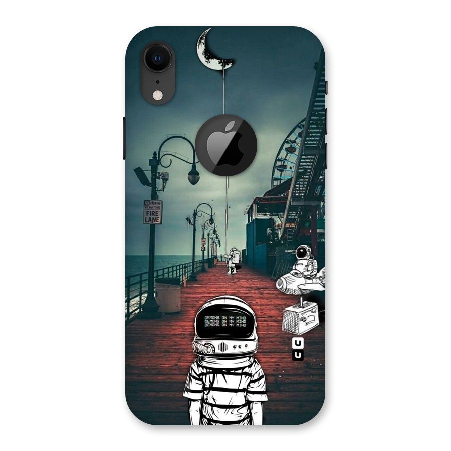 Robotic Design Back Case for iPhone XR Logo Cut