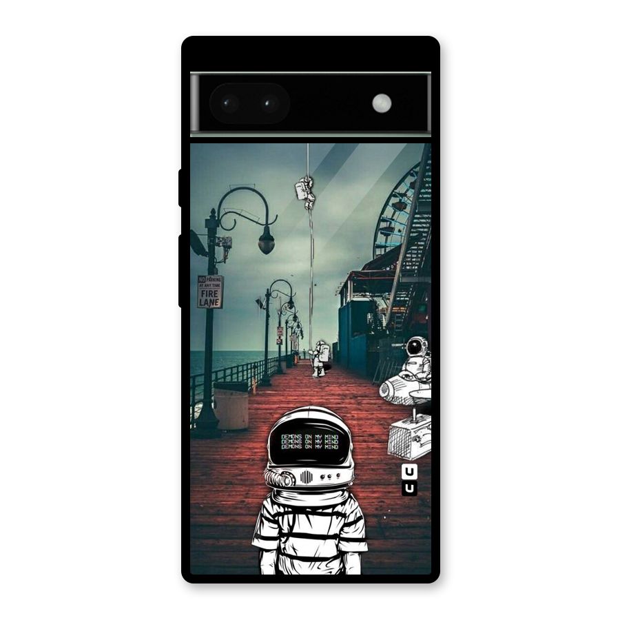 Robotic Design Glass Back Case for Google Pixel 6a