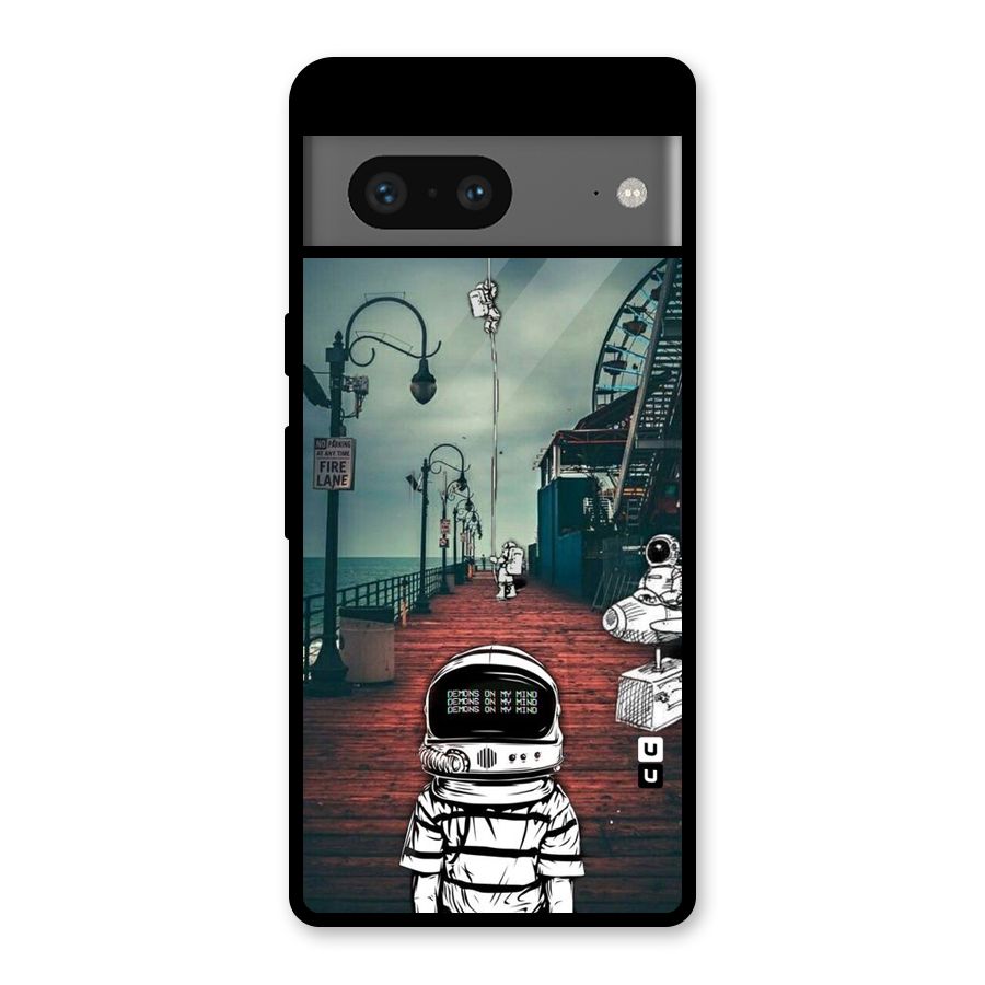Robotic Design Glass Back Case for Google Pixel 7