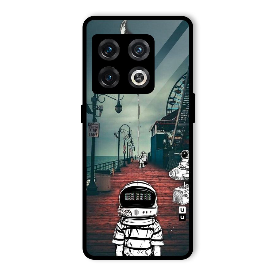 Robotic Design Glass Back Case for OnePlus 10 Pro 5G