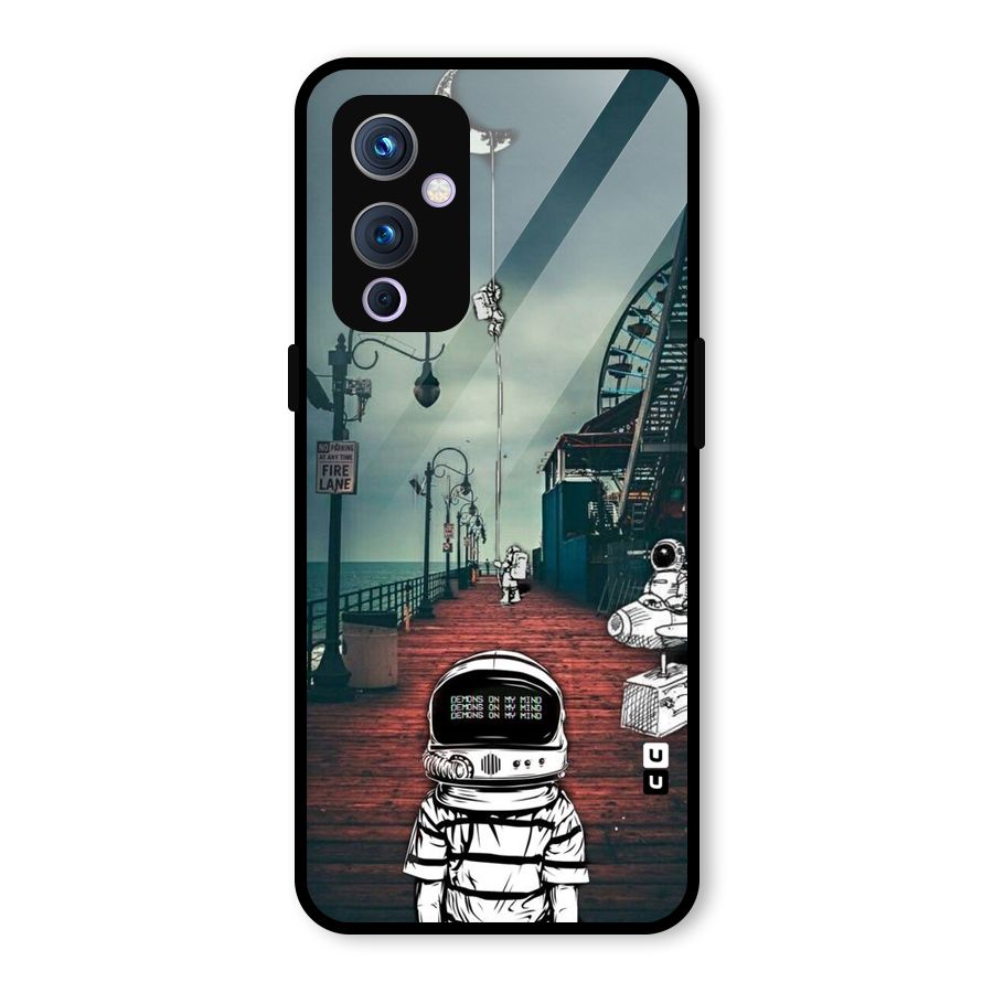 Robotic Design Glass Back Case for OnePlus 9