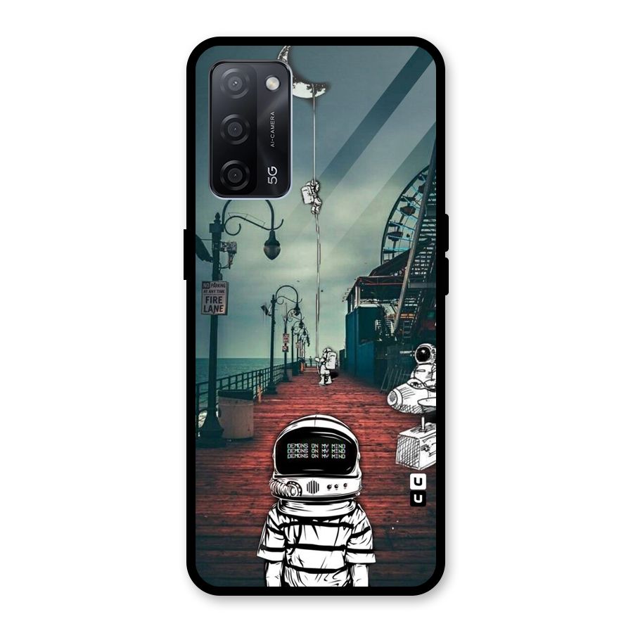 Robotic Design Glass Back Case for Oppo A53s 5G
