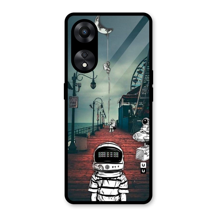 Robotic Design Glass Back Case for Oppo A78