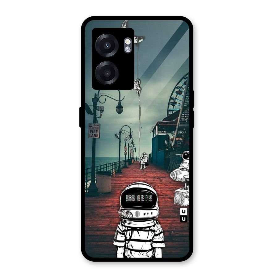 Robotic Design Glass Back Case for Realme Narzo 50 5G