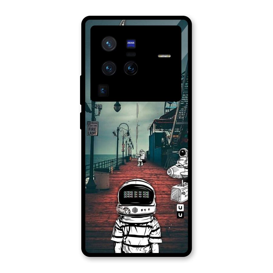 Robotic Design Glass Back Case for Vivo X80 Pro