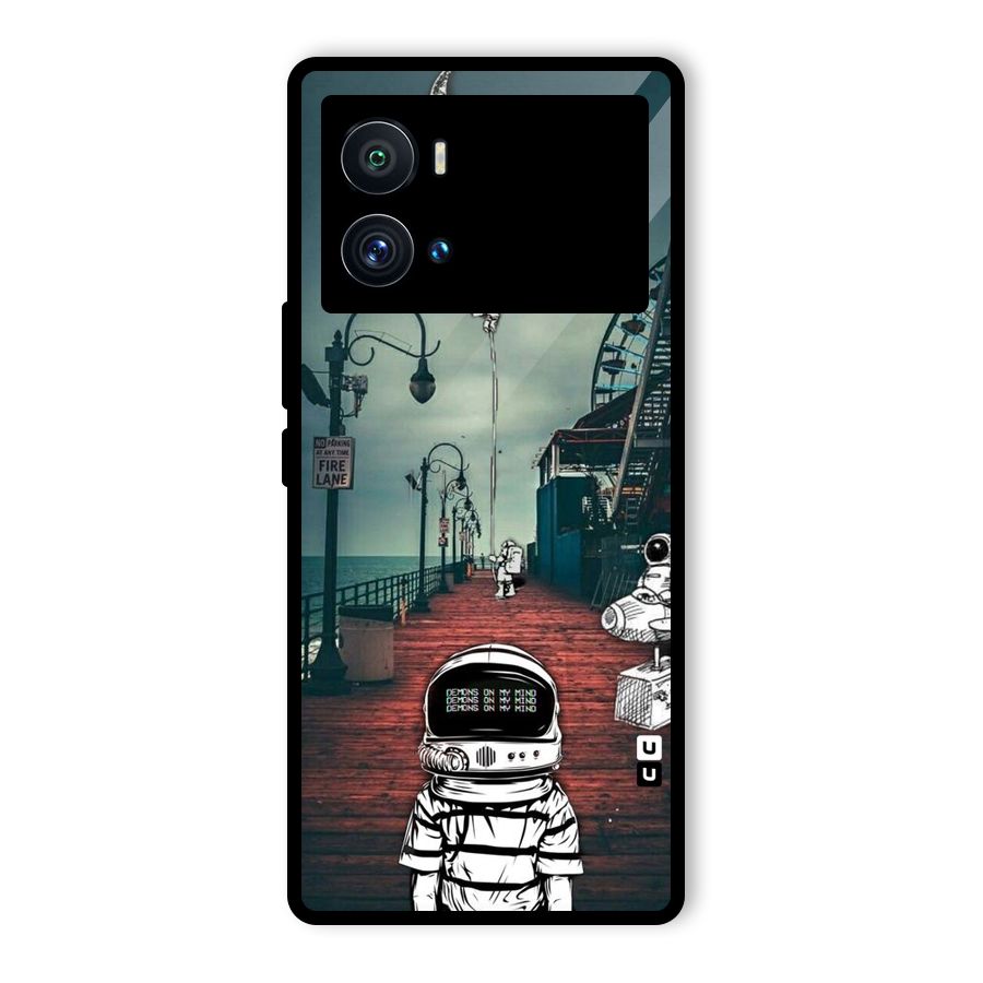 Robotic Design Glass Back Case for Vivo iQOO 9 Pro