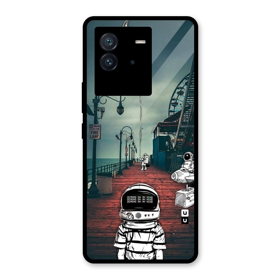 Robotic Design Glass Back Case for Vivo iQOO Neo 6 5G