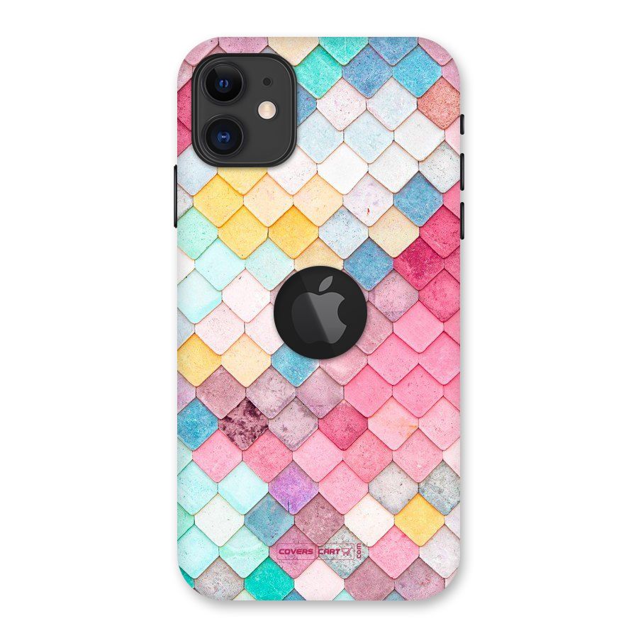 Rocks Pattern Design Back Case for iPhone 11 Logo Cut