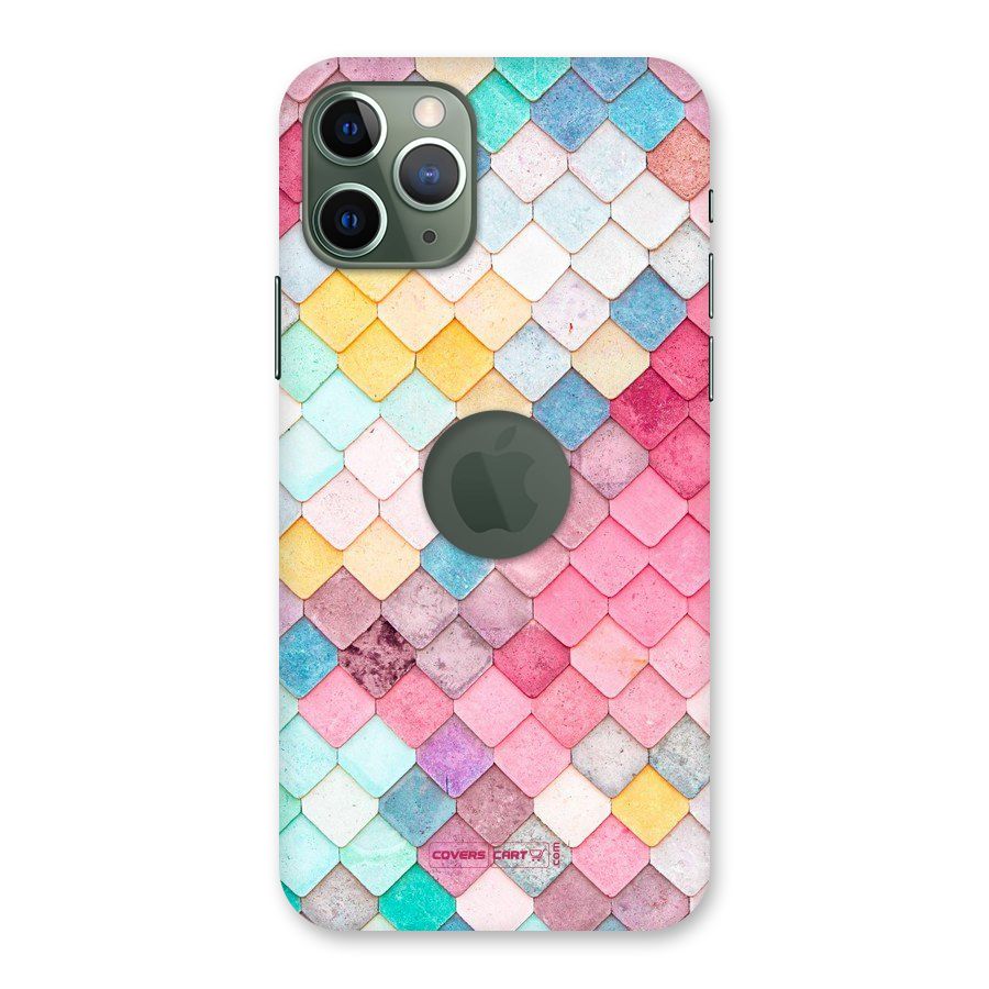 Rocks Pattern Design Back Case for iPhone 11 Pro Logo  Cut