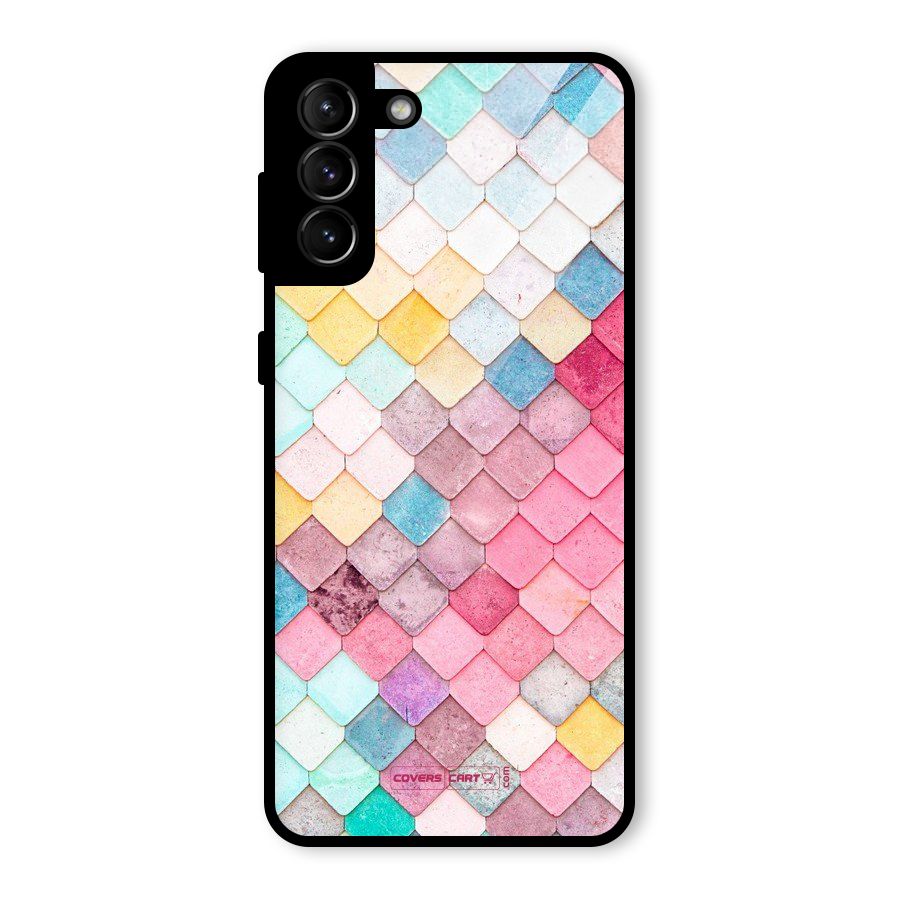 Rocks Pattern Design Glass Back Case for Galaxy S21 Plus