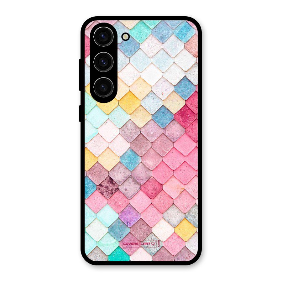 Rocks Pattern Design Glass Back Case for Galaxy S23 Plus