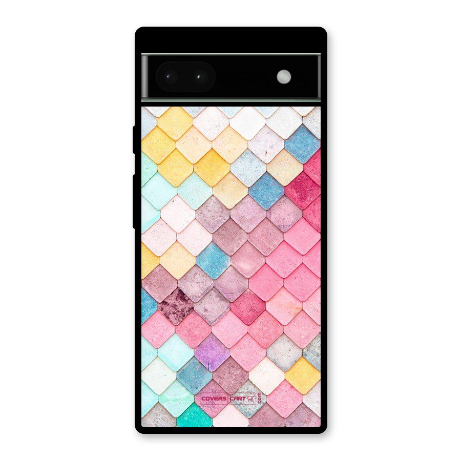 Rocks Pattern Design Glass Back Case for Google Pixel 6a