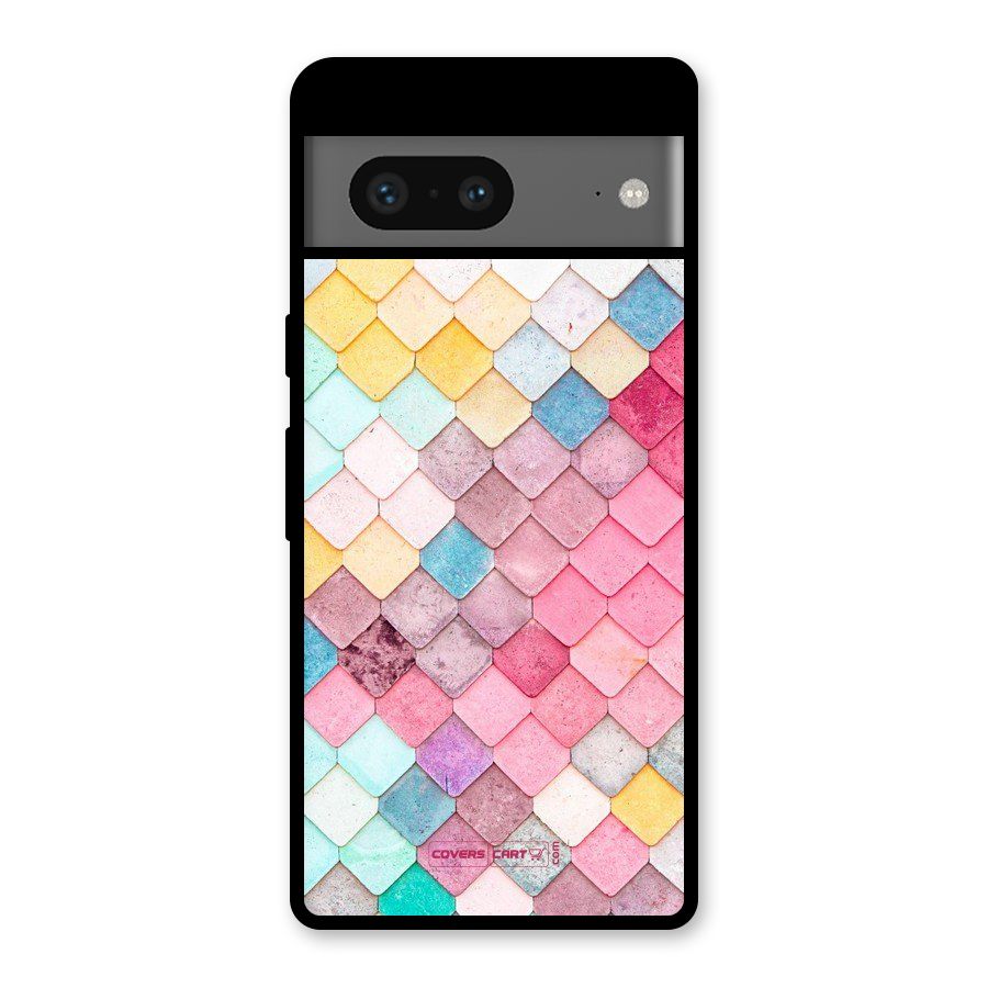Rocks Pattern Design Glass Back Case for Google Pixel 7
