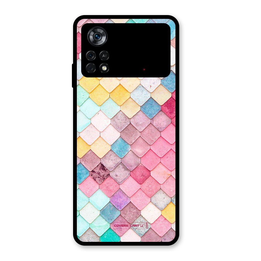 Rocks Pattern Design Glass Back Case for Poco X4 Pro 5G