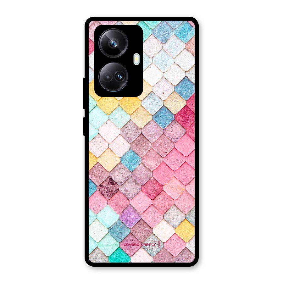 Rocks Pattern Design Glass Back Case for Realme 10 Pro Plus