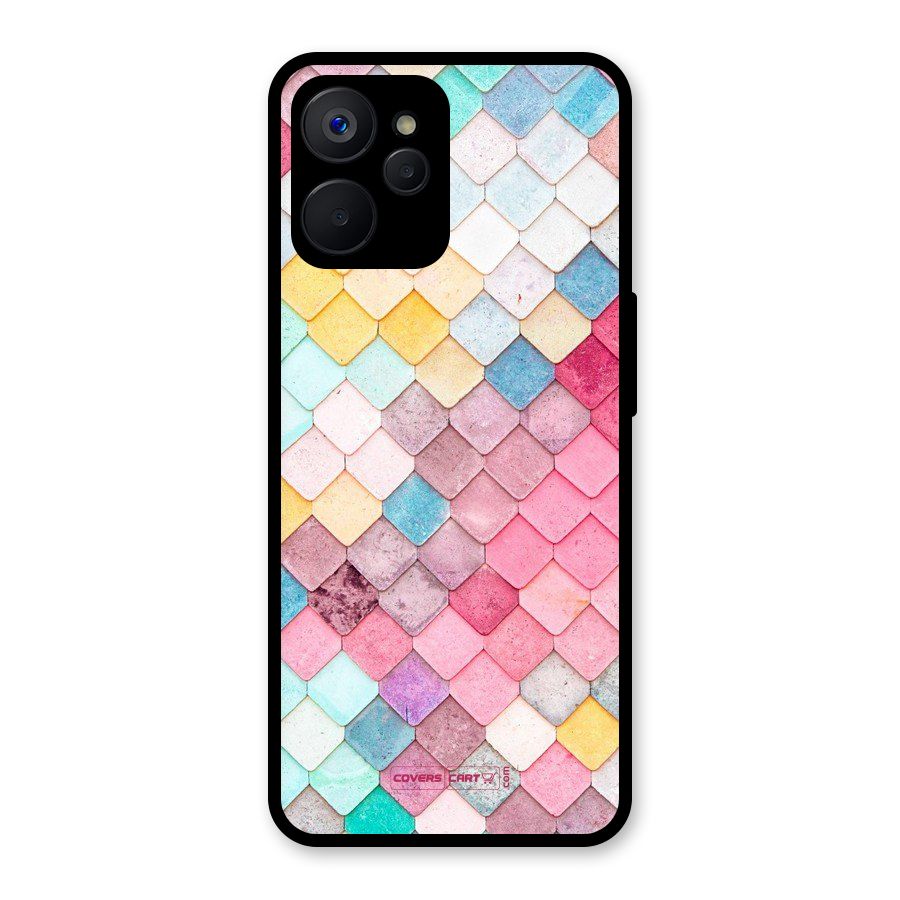 Rocks Pattern Design Glass Back Case for Realme 9i 5G