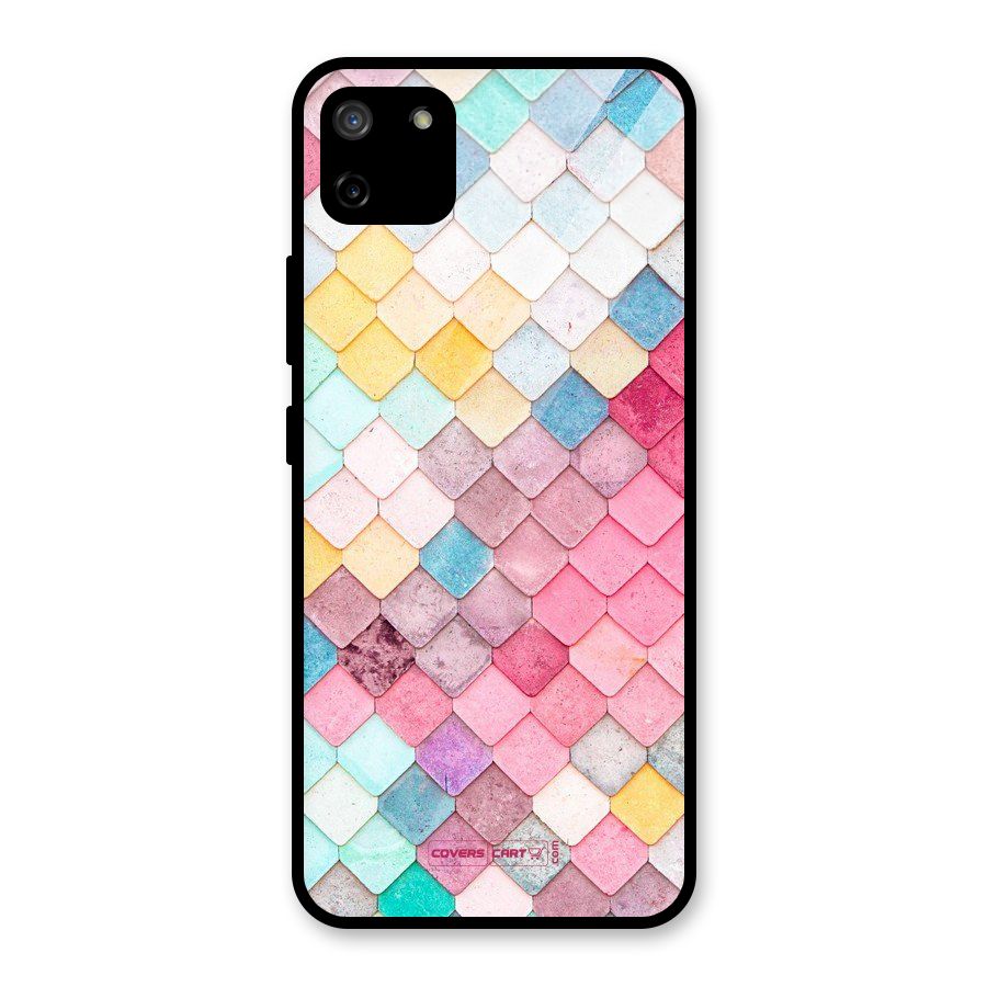 Rocks Pattern Design Glass Back Case for Realme C11