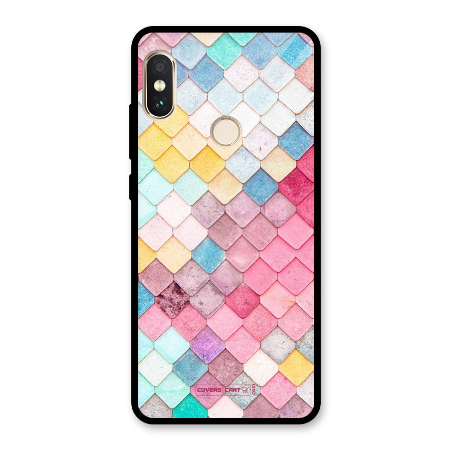 Rocks Pattern Design Glass Back Case for Redmi Note 5 Pro