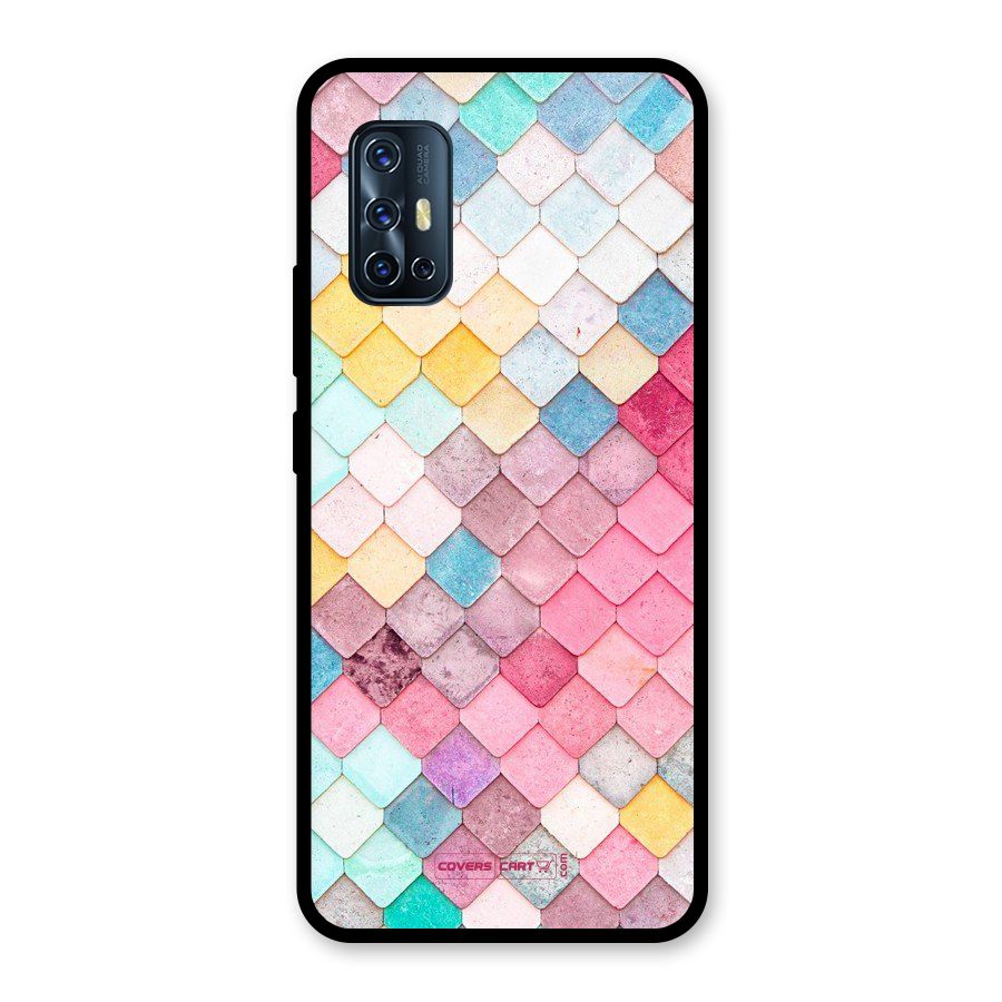 Rocks Pattern Design Glass Back Case for Vivo V17