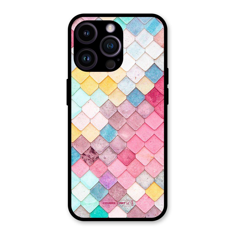 Rocks Pattern Design Glass Back Case for iPhone 14 Pro Max