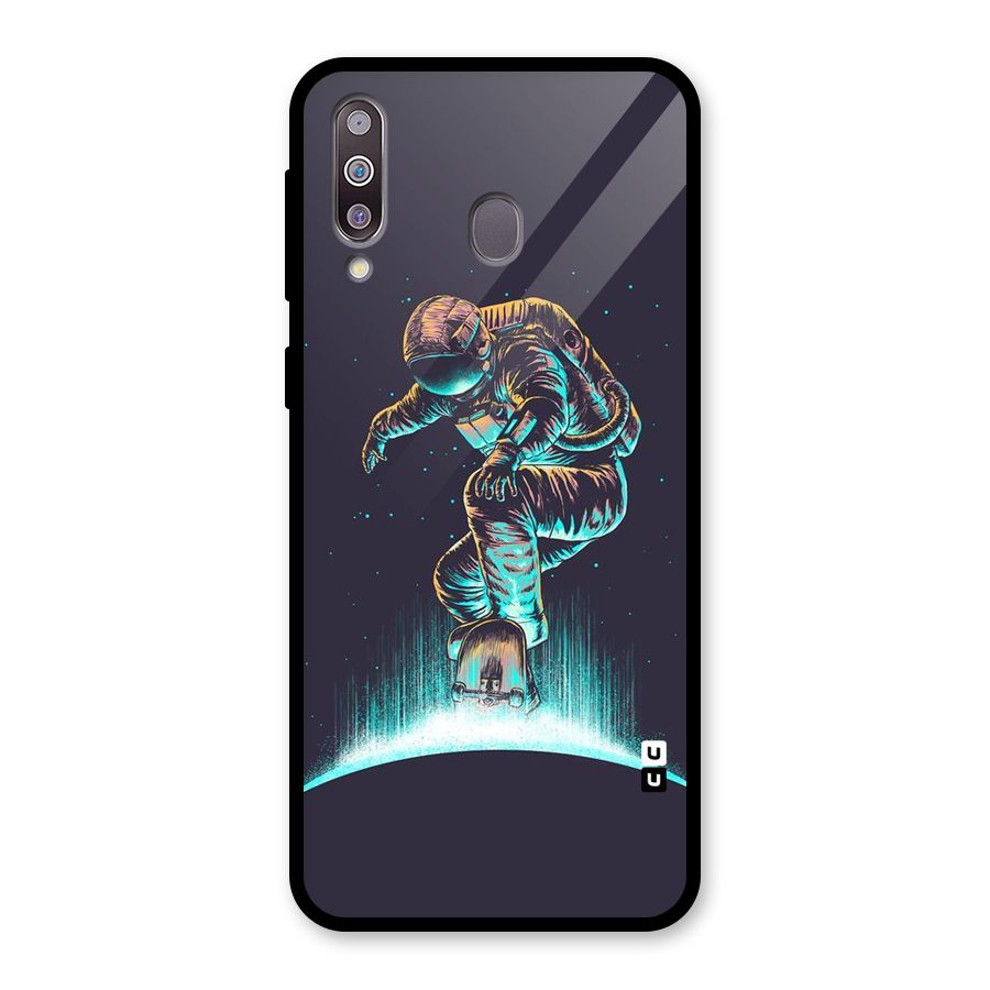 Rolling Spaceman Glass Back Case for Galaxy M30