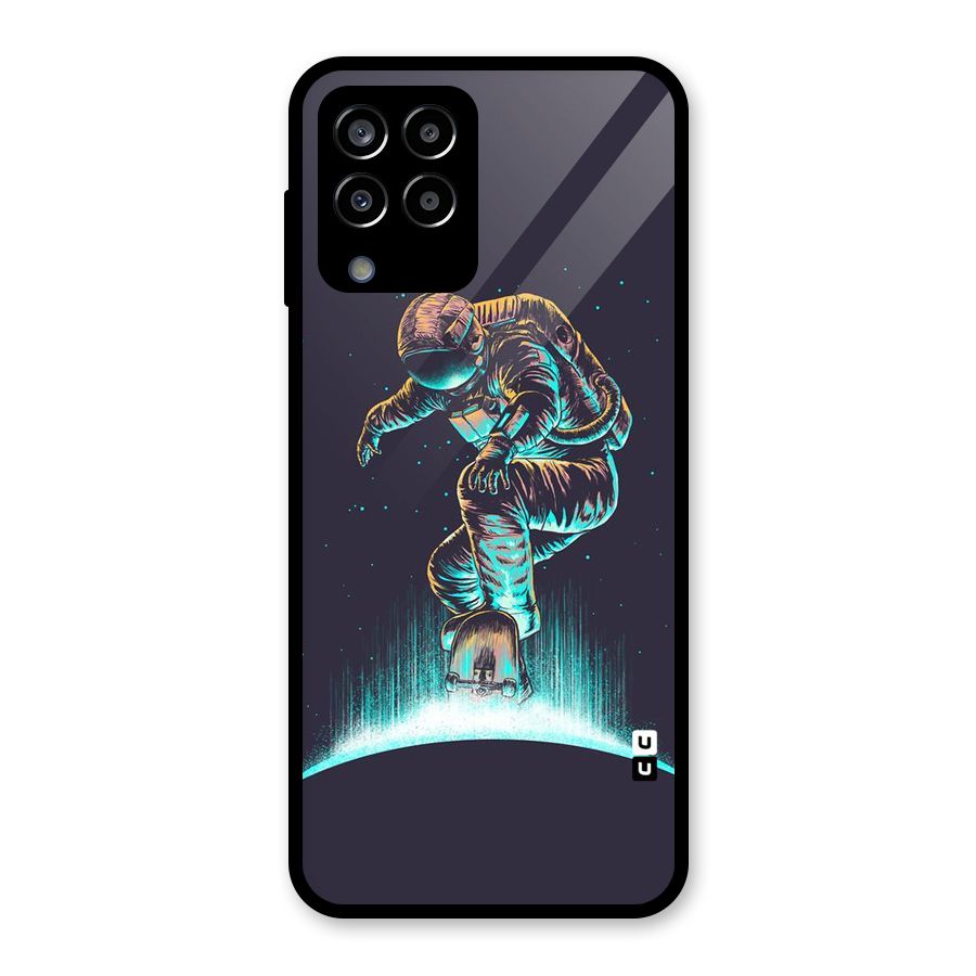 Rolling Spaceman Glass Back Case for Galaxy M33