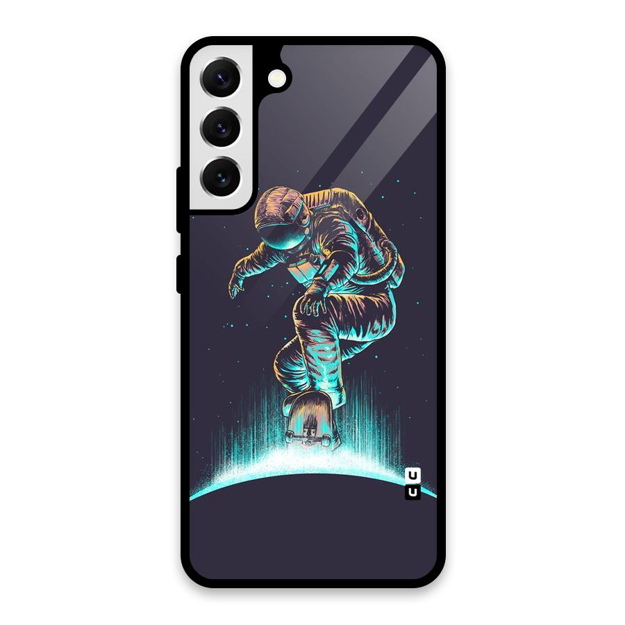 Rolling Spaceman Glass Back Case for Galaxy S22 Plus 5G