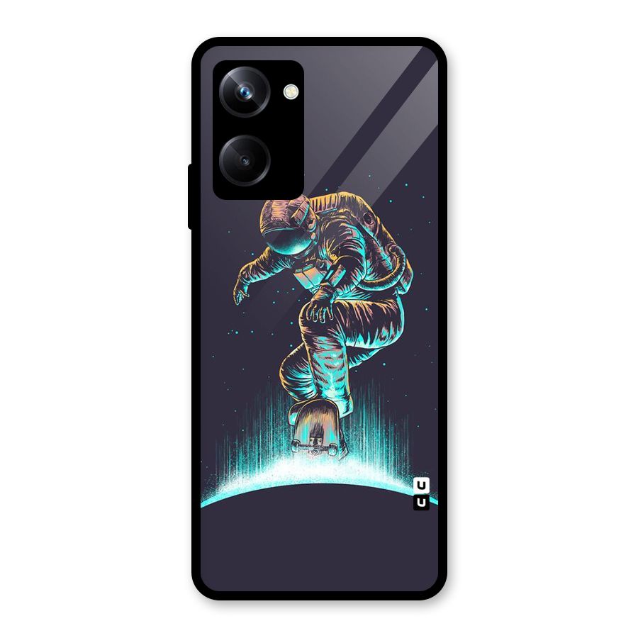 Rolling Spaceman Glass Back Case for Realme 10 Pro