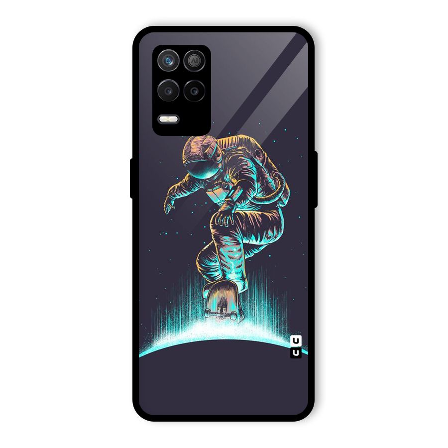 Rolling Spaceman Glass Back Case for Realme 8 5G