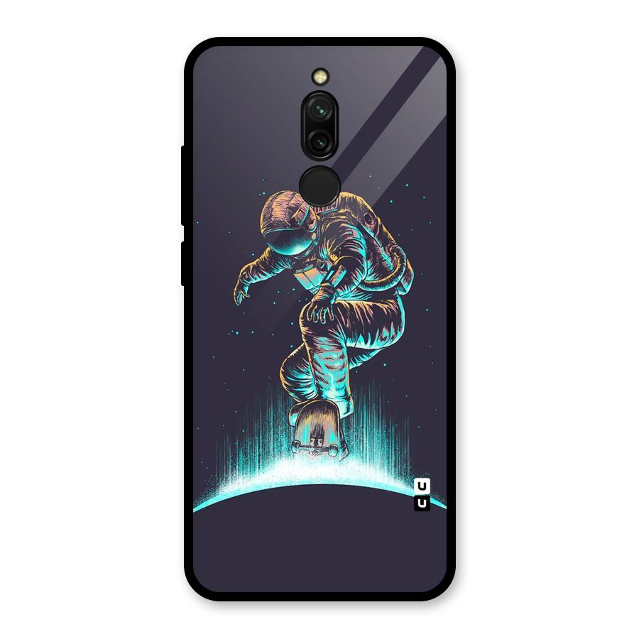 Rolling Spaceman Glass Back Case for Redmi 8
