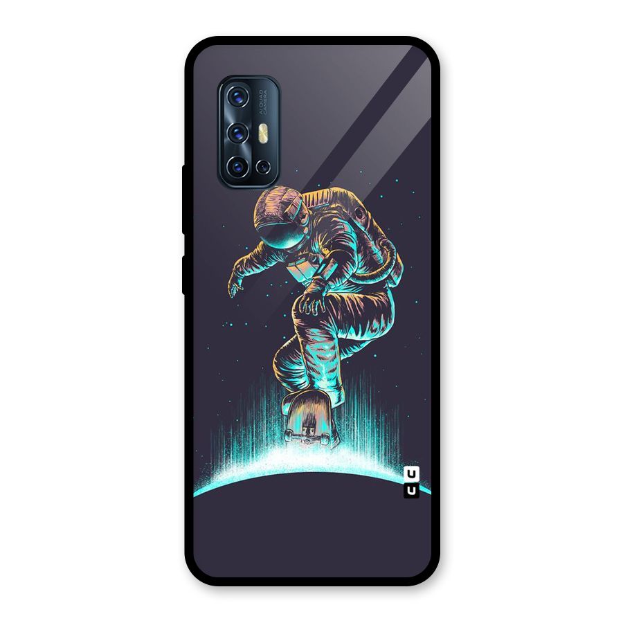 Rolling Spaceman Glass Back Case for Vivo V17