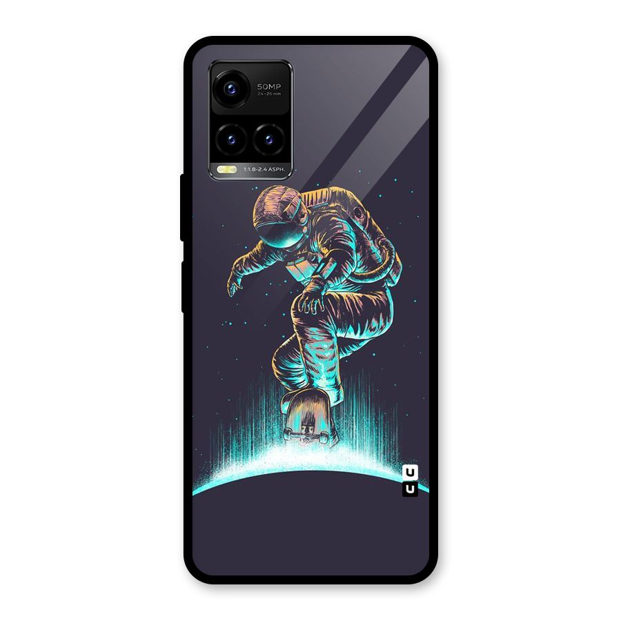 Rolling Spaceman Glass Back Case for Vivo Y21T