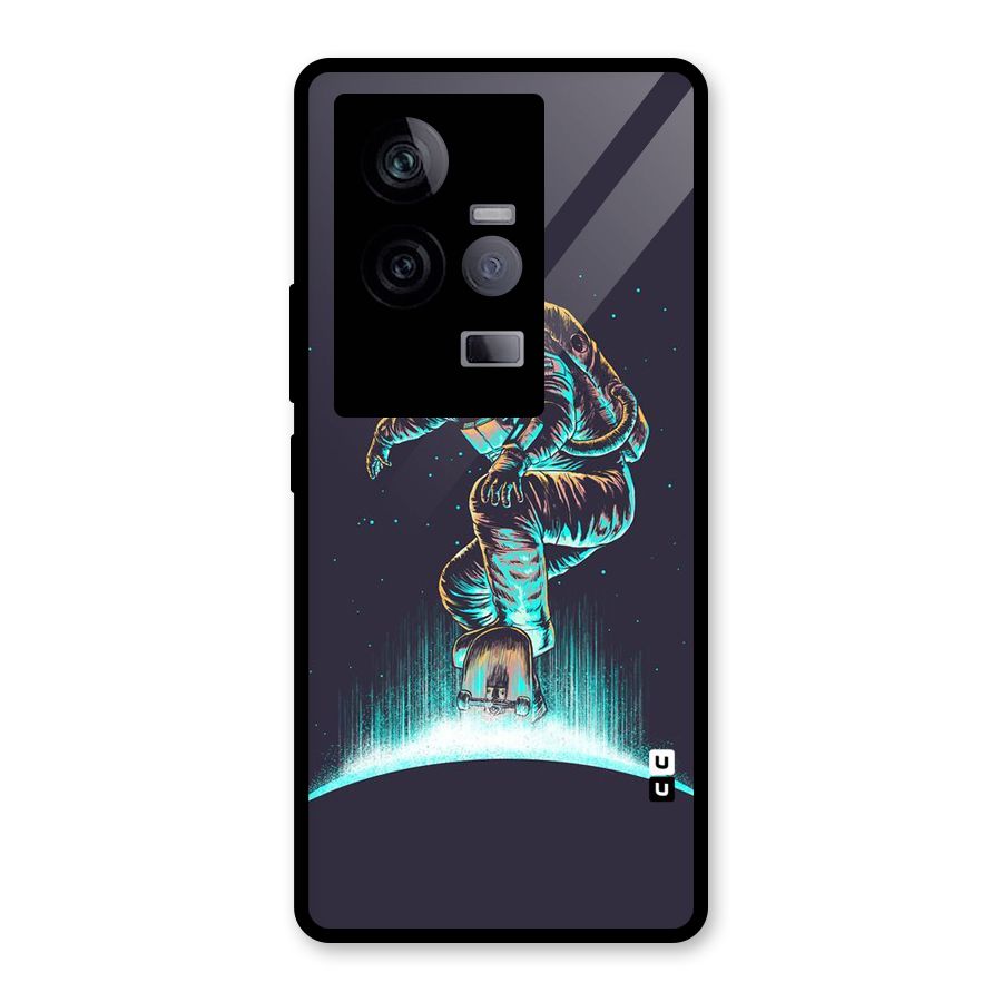 Rolling Spaceman Glass Back Case for Vivo iQOO 11 5G