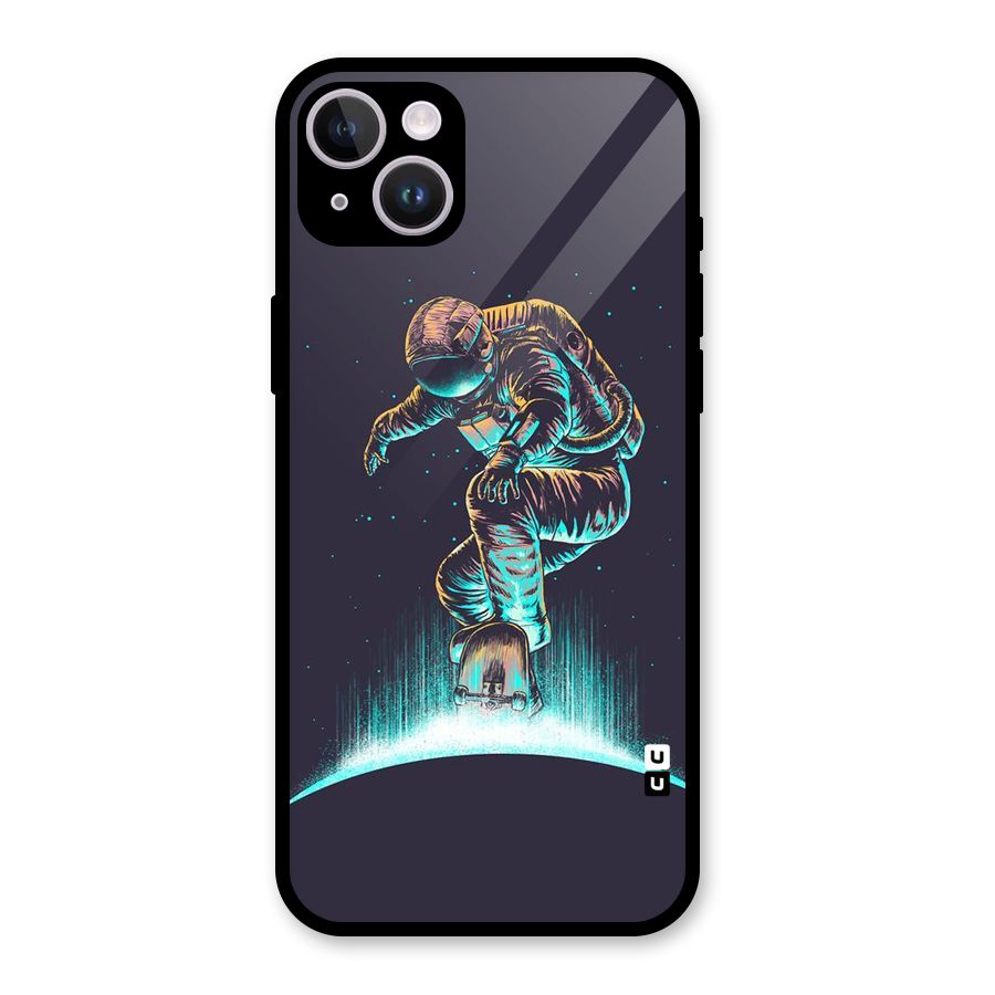 Rolling Spaceman Glass Back Case for iPhone 14 Plus