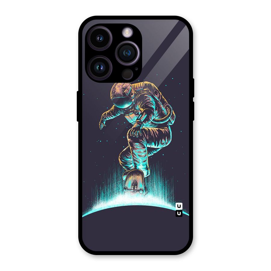 Rolling Spaceman Glass Back Case for iPhone 14 Pro Max