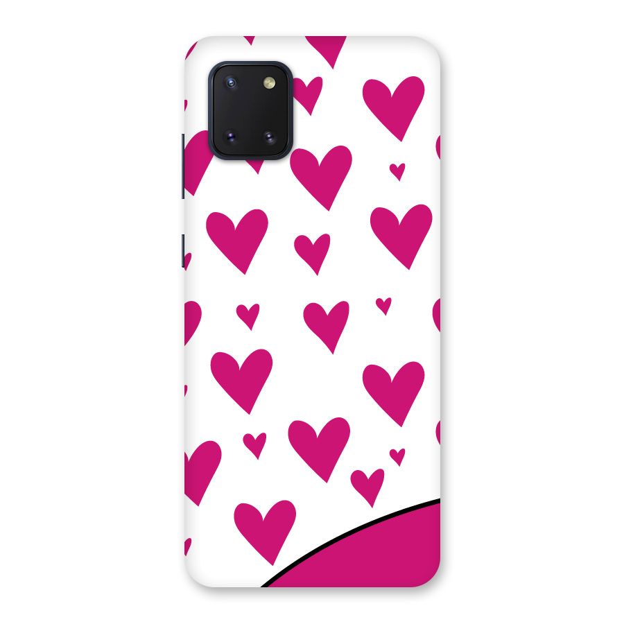 Romantic Couples with Hearts Back Case for Galaxy Note 10 Lite