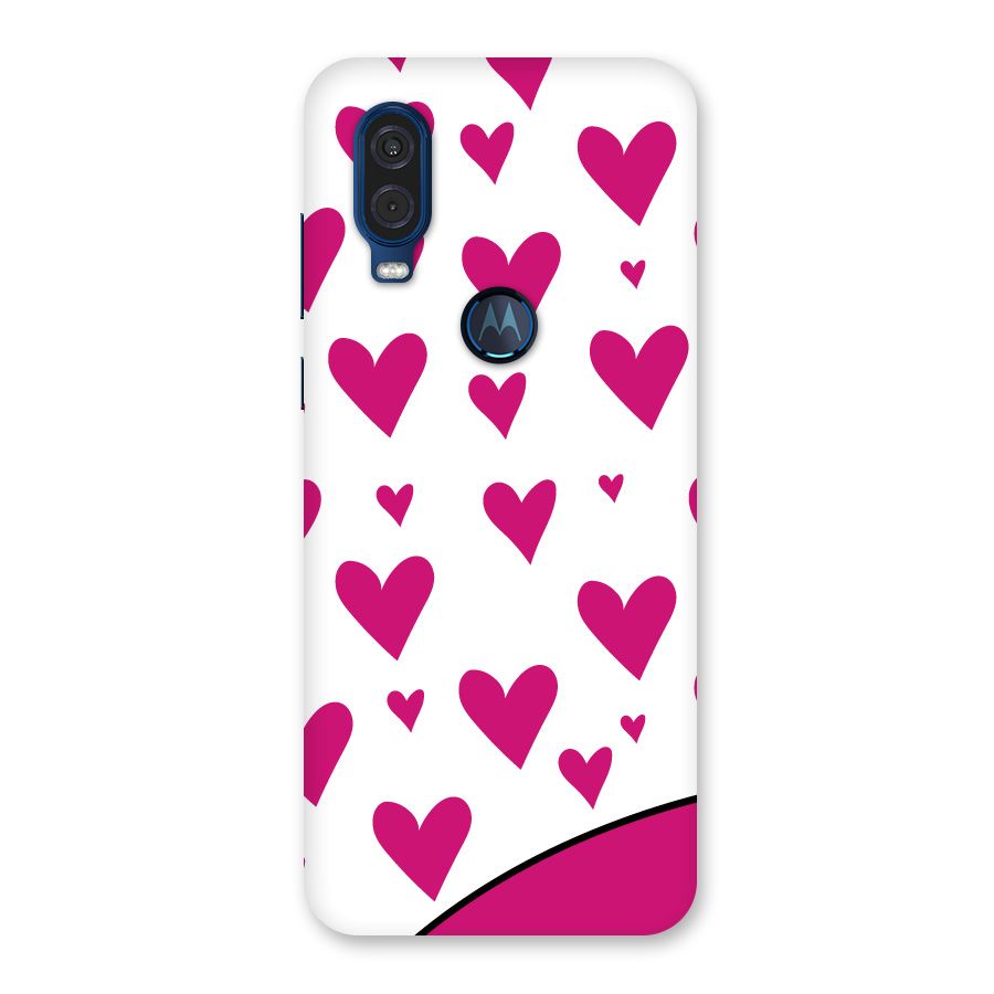 Romantic Couples with Hearts Back Case for Motorola One Vision
