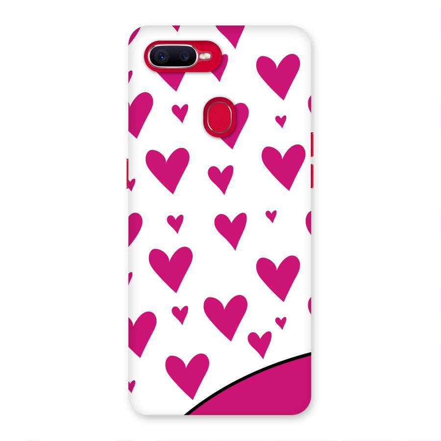 Romantic Couples with Hearts Back Case for Oppo F9 Pro