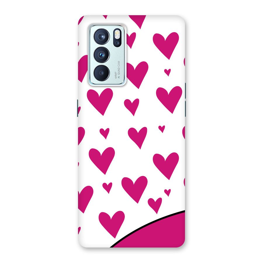 Romantic Couples with Hearts Back Case for Oppo Reno6 Pro 5G