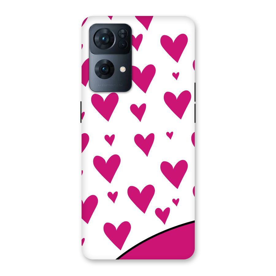 Romantic Couples with Hearts Back Case for Oppo Reno7 Pro 5G