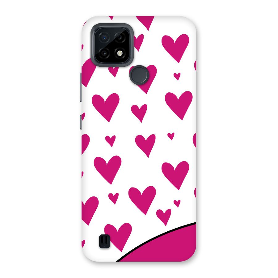 Romantic Couples with Hearts Back Case for Realme C21