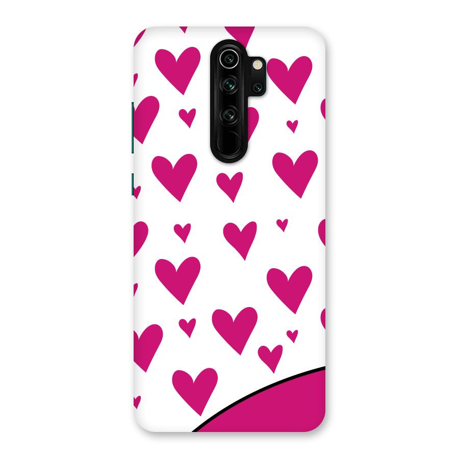 Romantic Couples with Hearts Back Case for Redmi Note 8 Pro