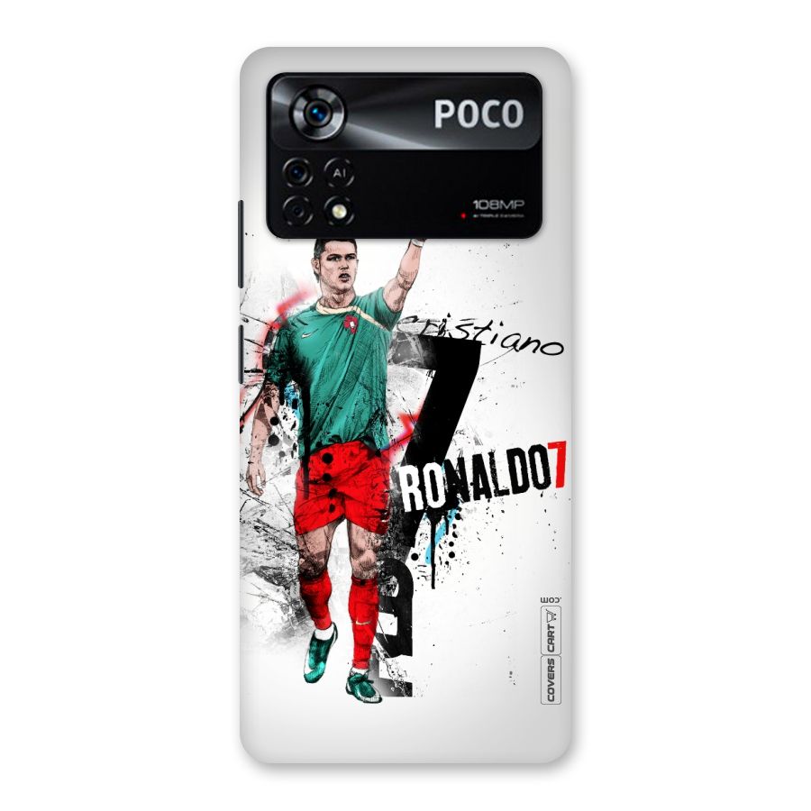 Ronaldo In Portugal Jersey Back Case for Poco X4 Pro 5G
