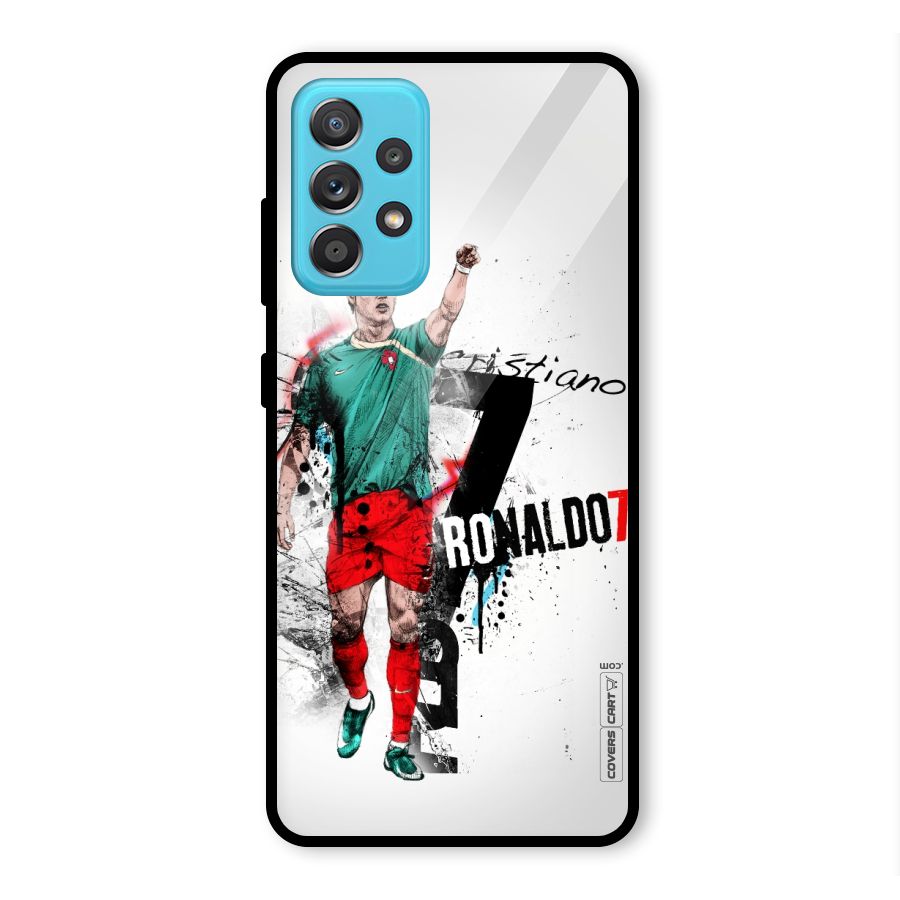 Ronaldo In Portugal Jersey Glass Back Case for Galaxy A52
