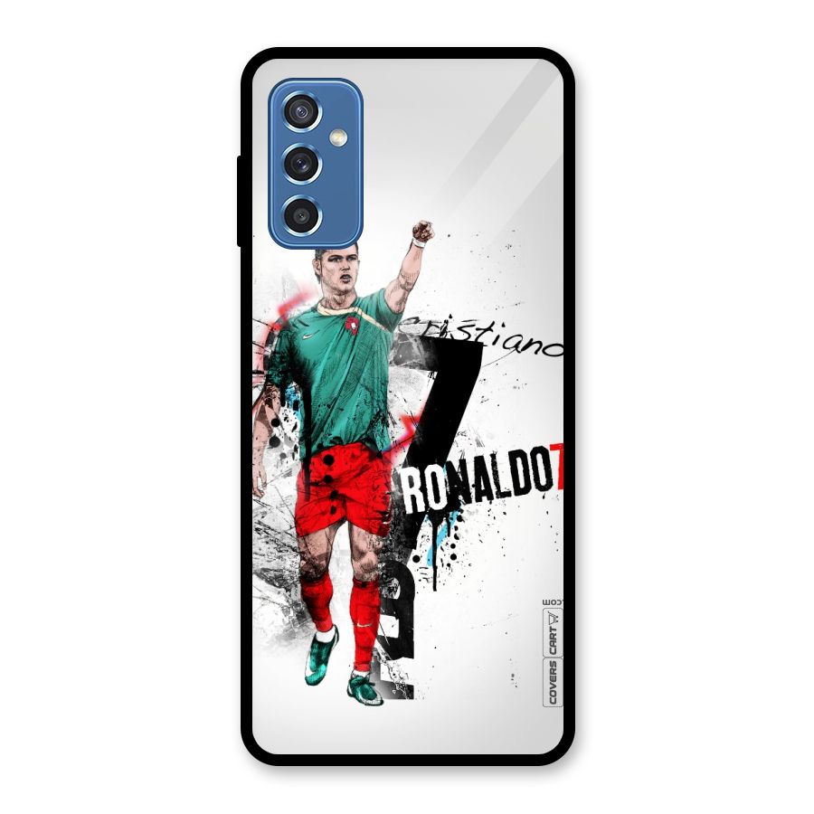Ronaldo In Portugal Jersey Glass Back Case for Galaxy M52 5G