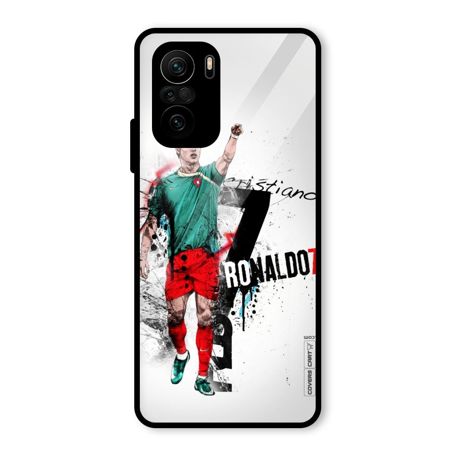 Ronaldo In Portugal Jersey Glass Back Case for Mi 11x